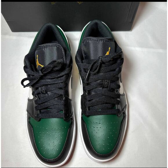 Size 8 - Nike Air Jordan 1 Low Green Toe Men\'s Shoes Ships Now